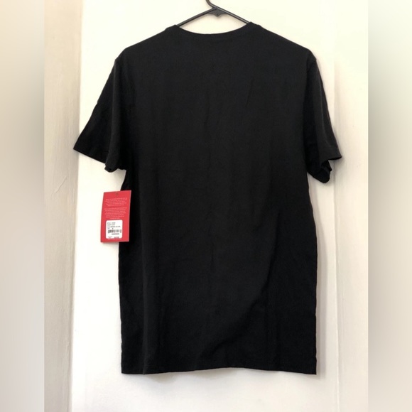 New Authentic TRUE RELIGION Mens Black Horseshoe Logo V Neck Medium T-Shirt - Picture 3 of 5